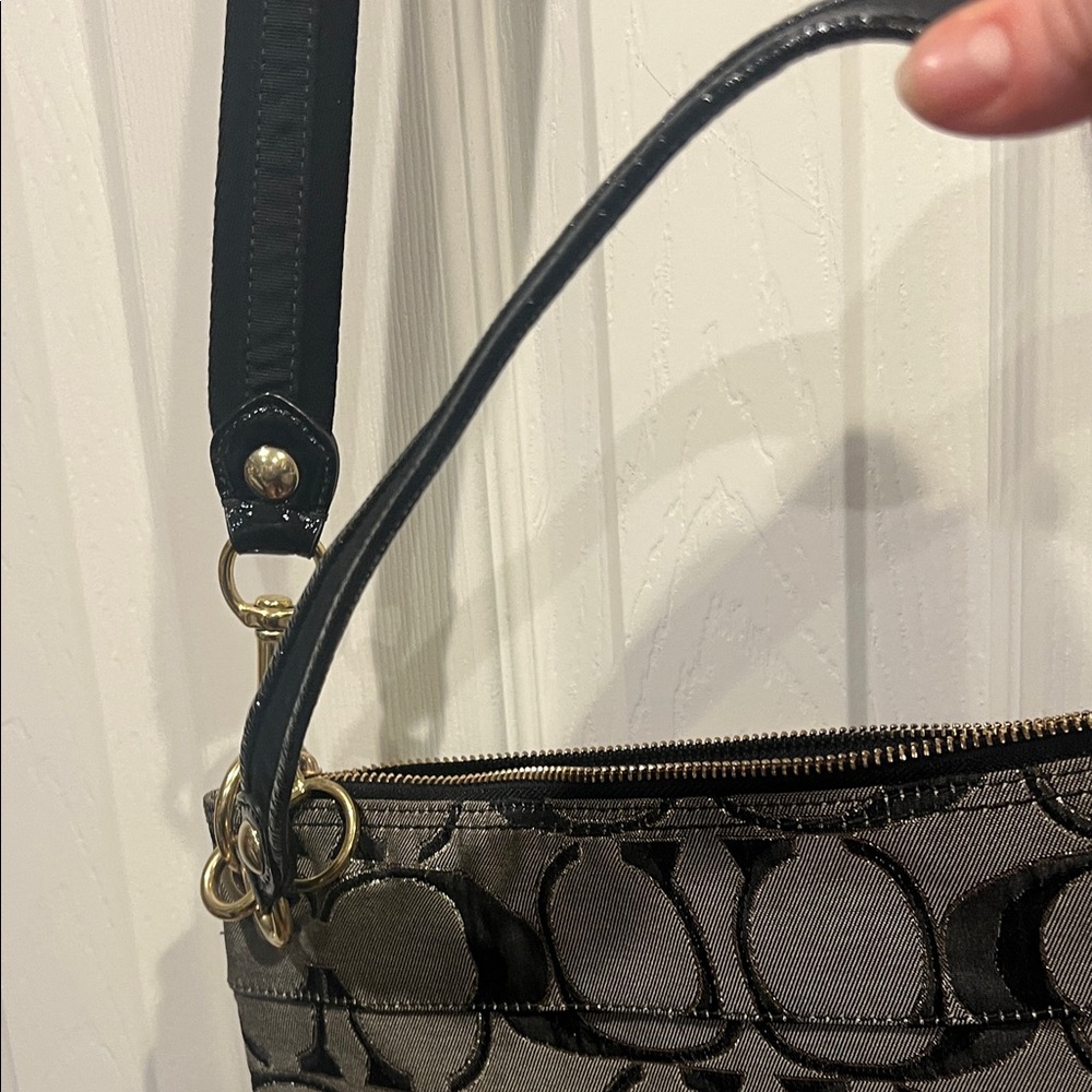 Coach Brown Signature Shoulder Bag - Picture 8 of 13